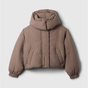 Gap Cropped Duvet Wrap Puffer Jacket NWT